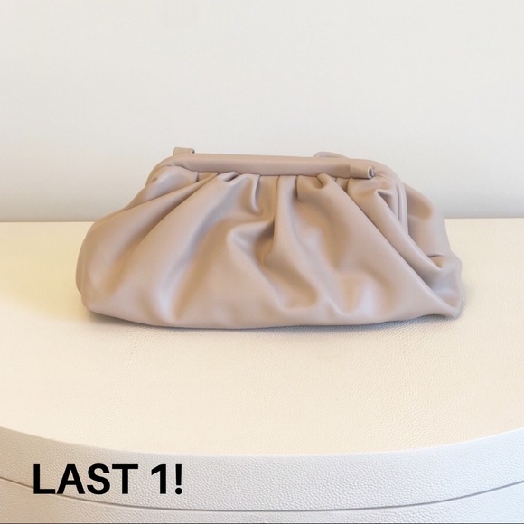 Melie Bianco Handbags - 🔄 MONTERREY Nude Vegan Pouch Clutch Crossbody